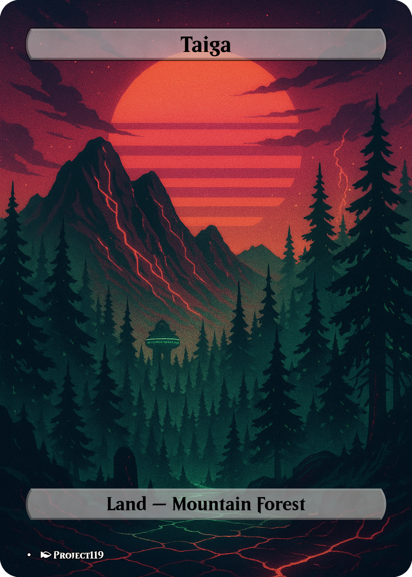 Synthwave Inspired 10 Original Dual Lands Bundle - Magic the Gathering Proxy Cards