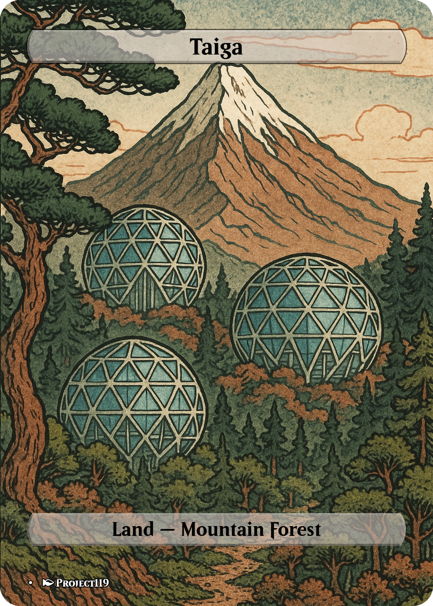 Sci Fi Japanese Wood Block Inspired 10 Dual Land Bundle - Magic the Gathering Proxy Cards