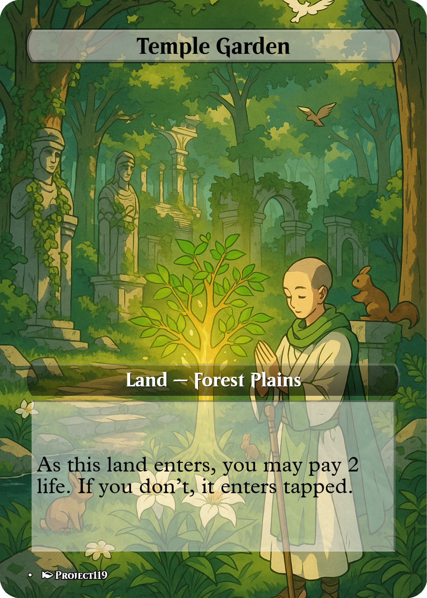 1990’s Anime Inspired 18 Land Bant Commander Starter Bundle - Magic the Gathering Proxy Cards