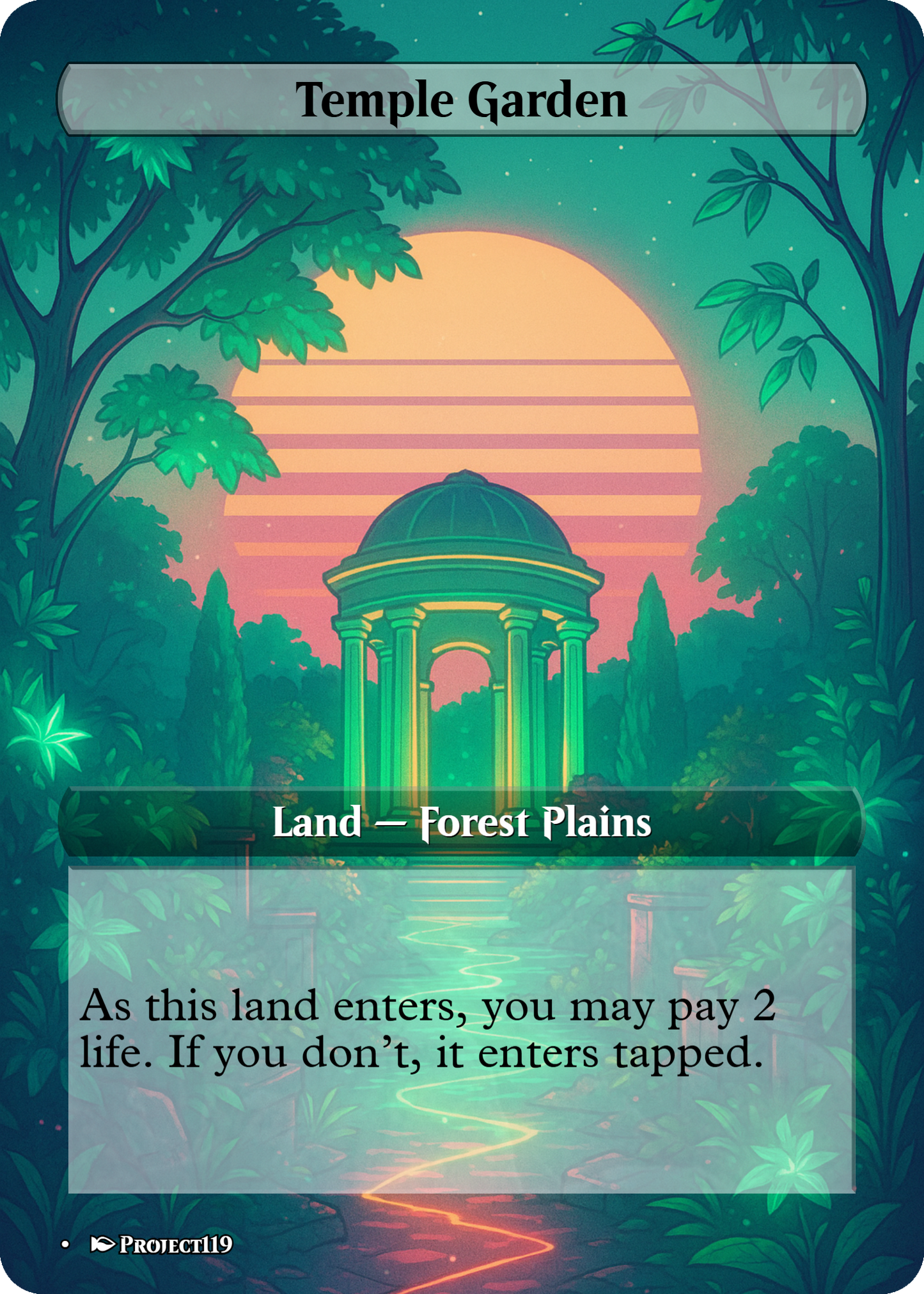 Synthwave Inspired 18 Land Naya Commander Starter Bundle - Magic the Gathering Proxy Cards