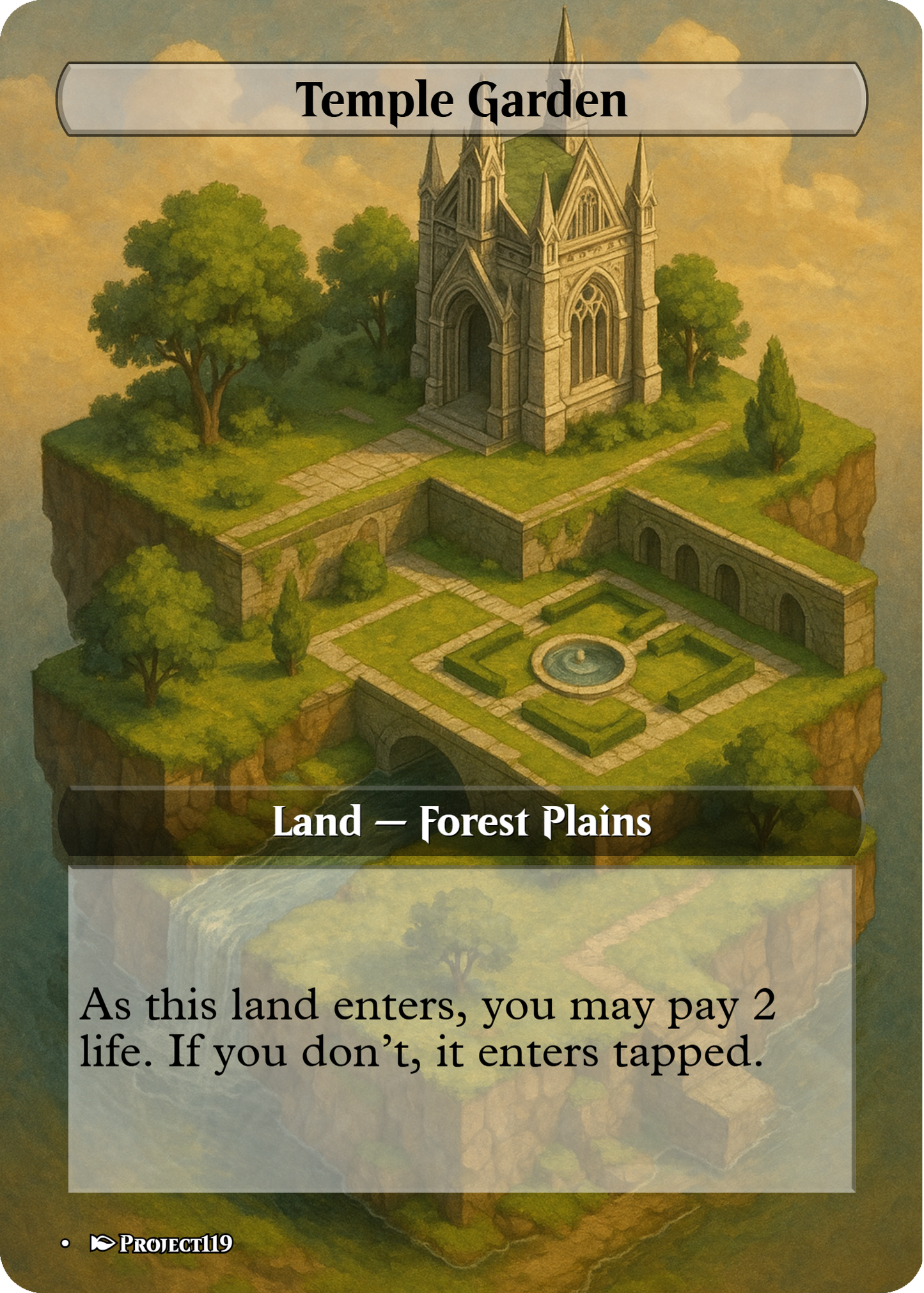 Isometric Art Inspired 18 Land Bant Commander Starter Bundle - Magic the Gathering Proxy Cards