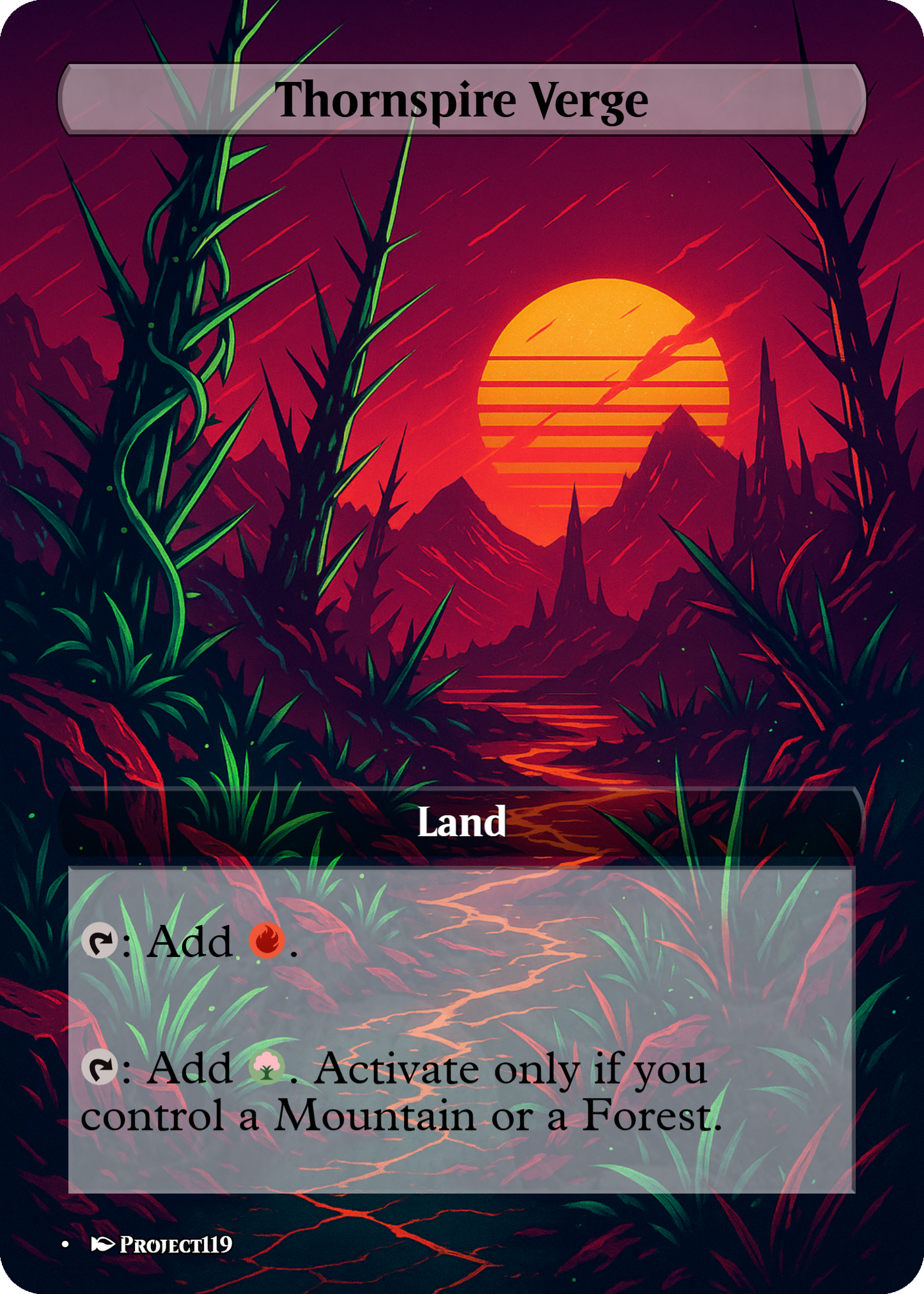 Synthwave Inspired 18 Land Naya Commander Starter Bundle - Magic the Gathering Proxy Cards