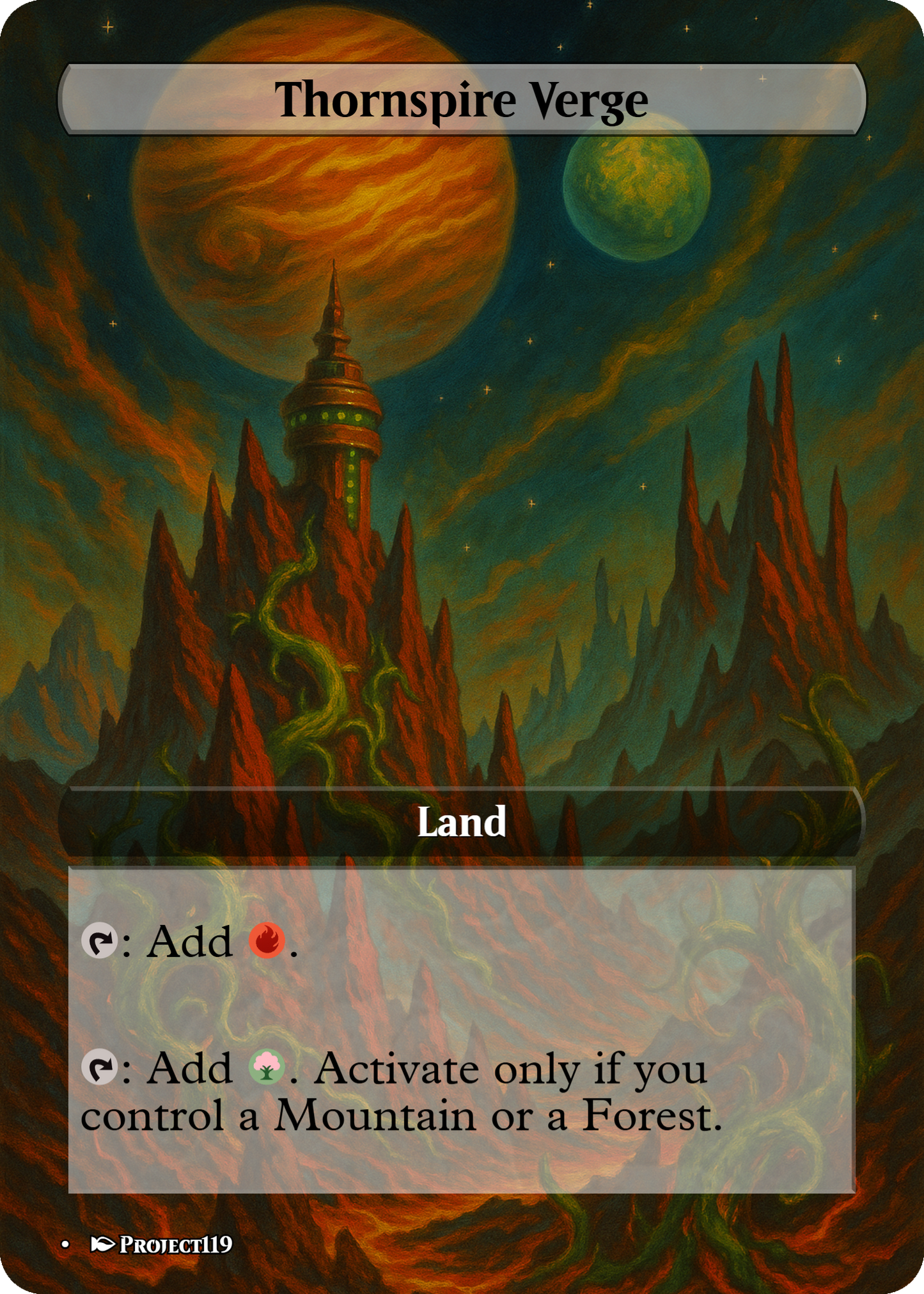 1930's Pulp Magazine Cover Inspired 10 Verge Land Bundle - Magic the Gathering Proxy Cards
