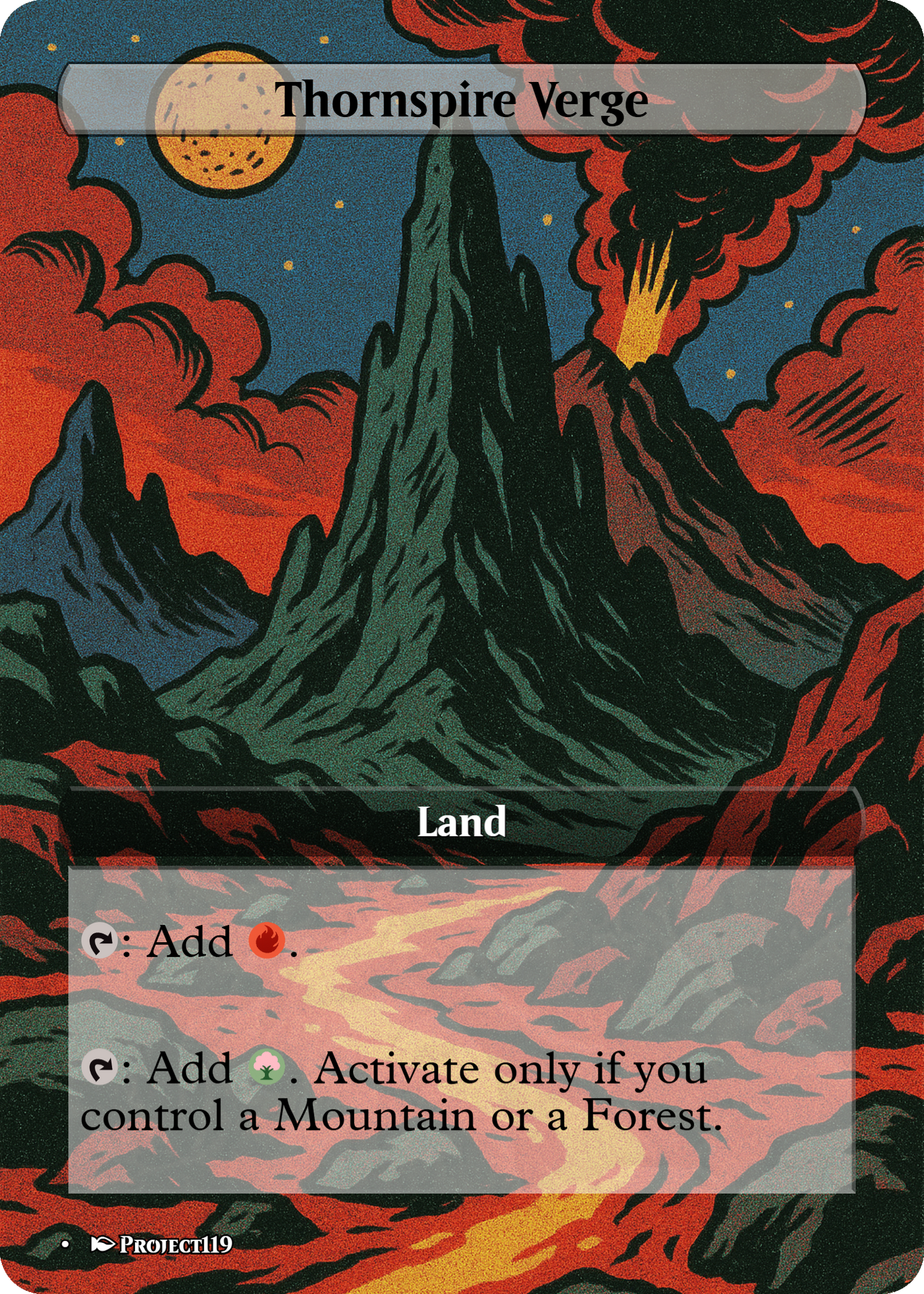 1980s Comic Art Inspired 62 Mega Land Bundle - Magic the Gathering Proxy