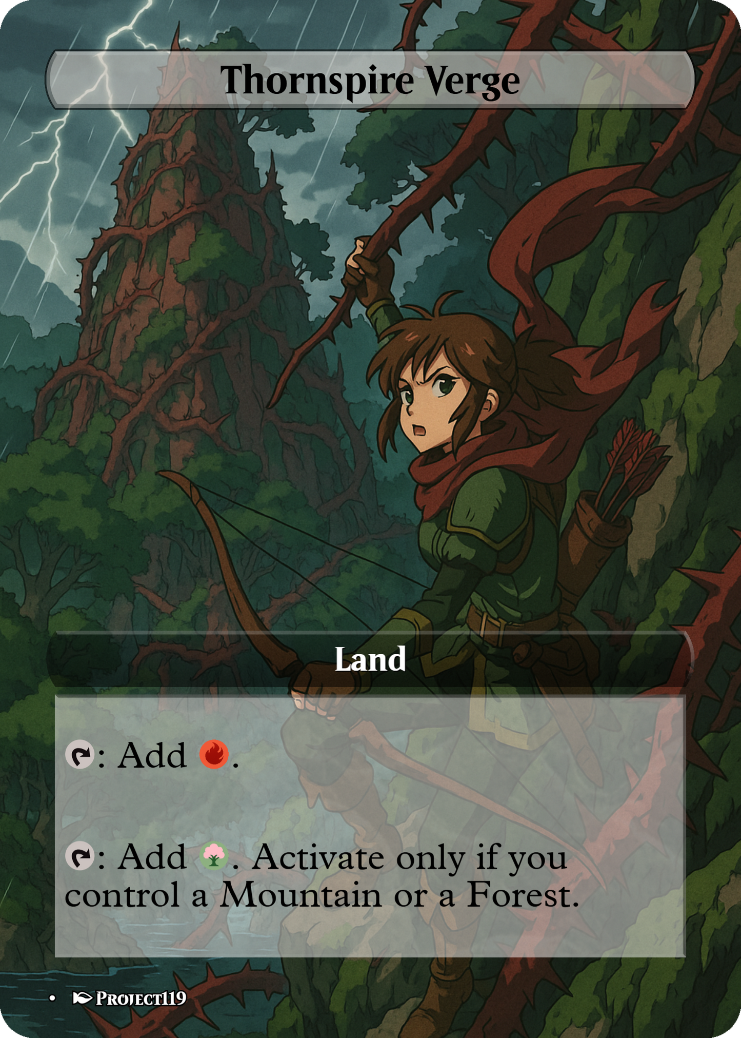 1990’s Anime Inspired 18 Land Temur Commander Starter Bundle - Magic the Gathering Proxy Cards