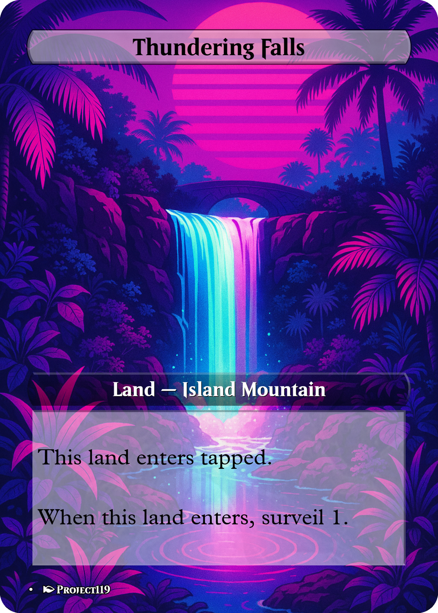 Vaporwave Inspired 18 Land Grixis Commander Starter Bundle - Magic the Gathering Proxy Cards