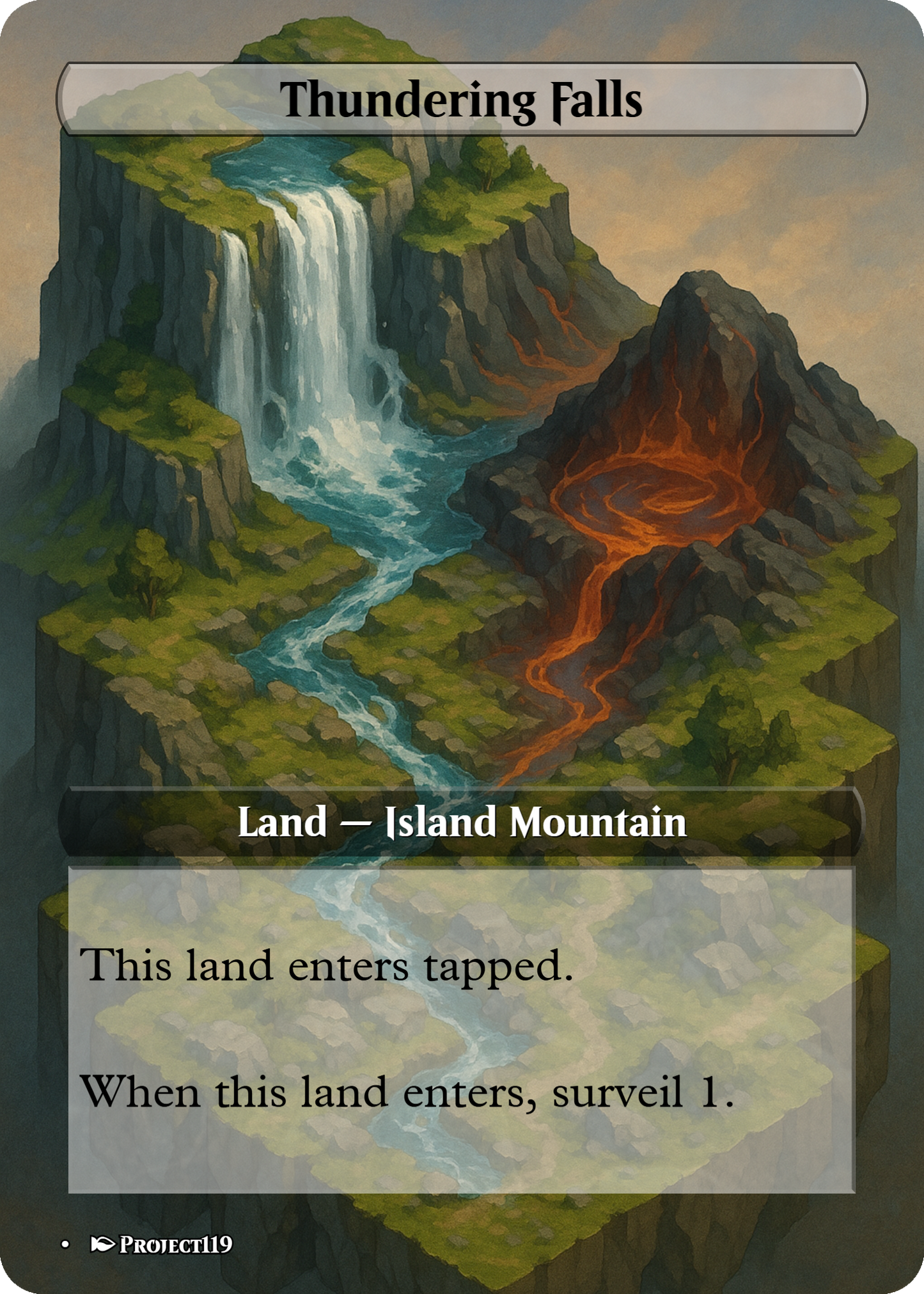 Isometric Art Inspired 18 Land Temur Commander Starter Bundle - Magic the Gathering Proxy Cards