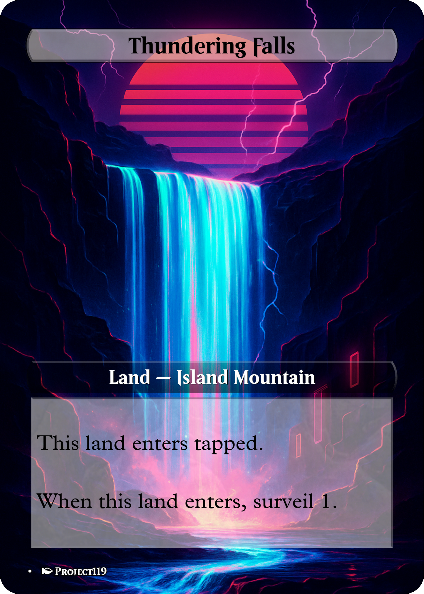 Synthwave Inspired 18 Land Temur Commander Starter Bundle - Magic the Gathering Proxy Cards