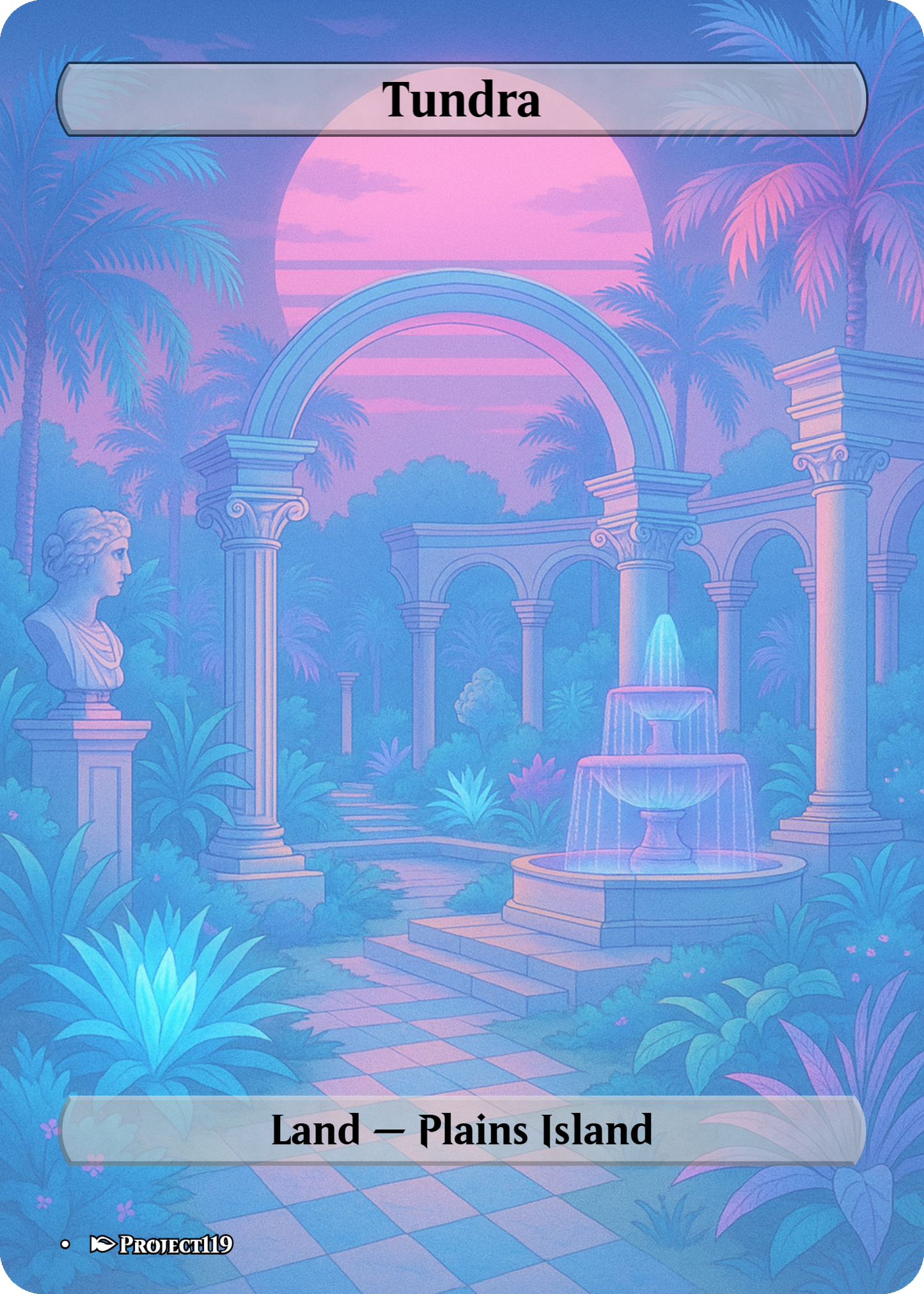 Vaporwave Inspired 10 Dual Lands Bundle - Magic the Gathering Proxy Cards