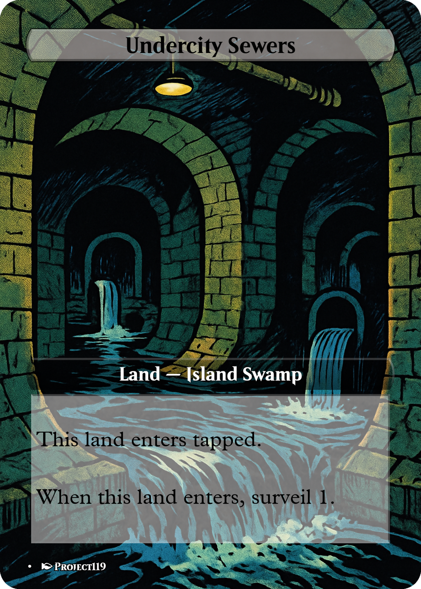 1980s Comic Art Inspired 10 Surveil Land Bundle - Magic the Gathering Proxy