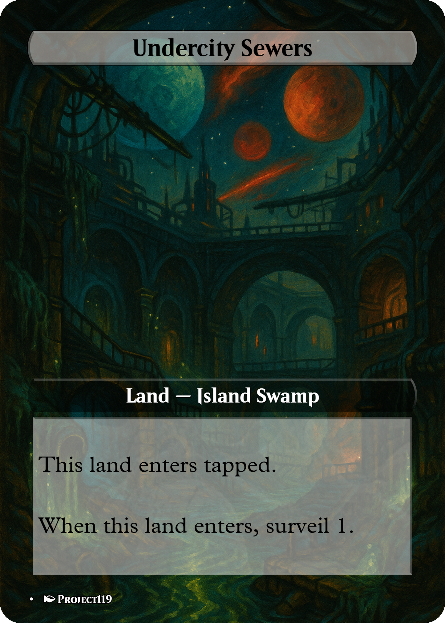 1930's Pulp Magazine Cover Inspired 18 Land Grixis Commander Starter Bundle - Magic the Gathering Proxy Cards