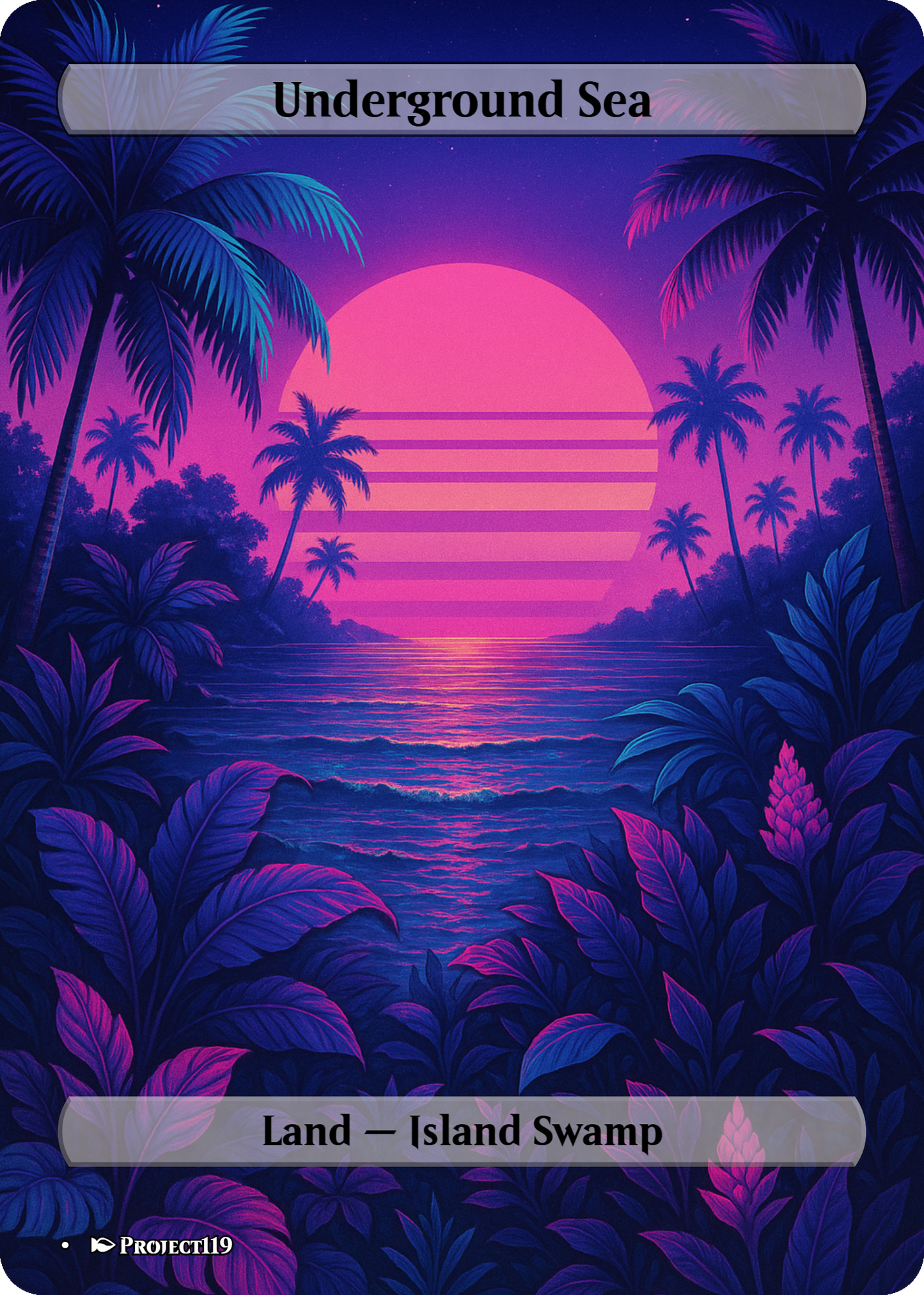 Vaporwave Inspired 10 Dual Lands Bundle - Magic the Gathering Proxy Cards
