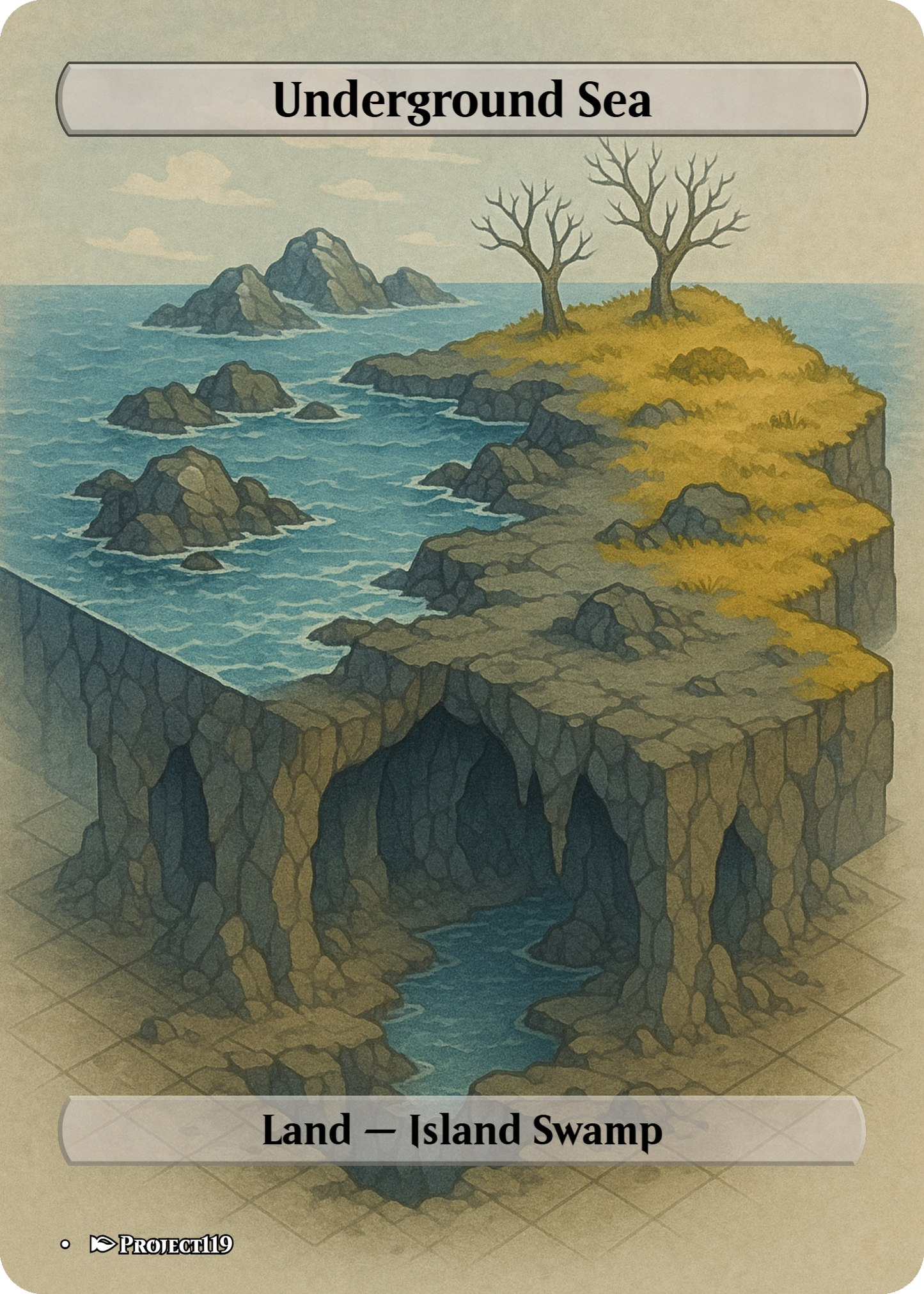 Isometric Art Inspired 18 Land Grixis Commander Starter Bundle - Magic the Gathering Proxy Cards
