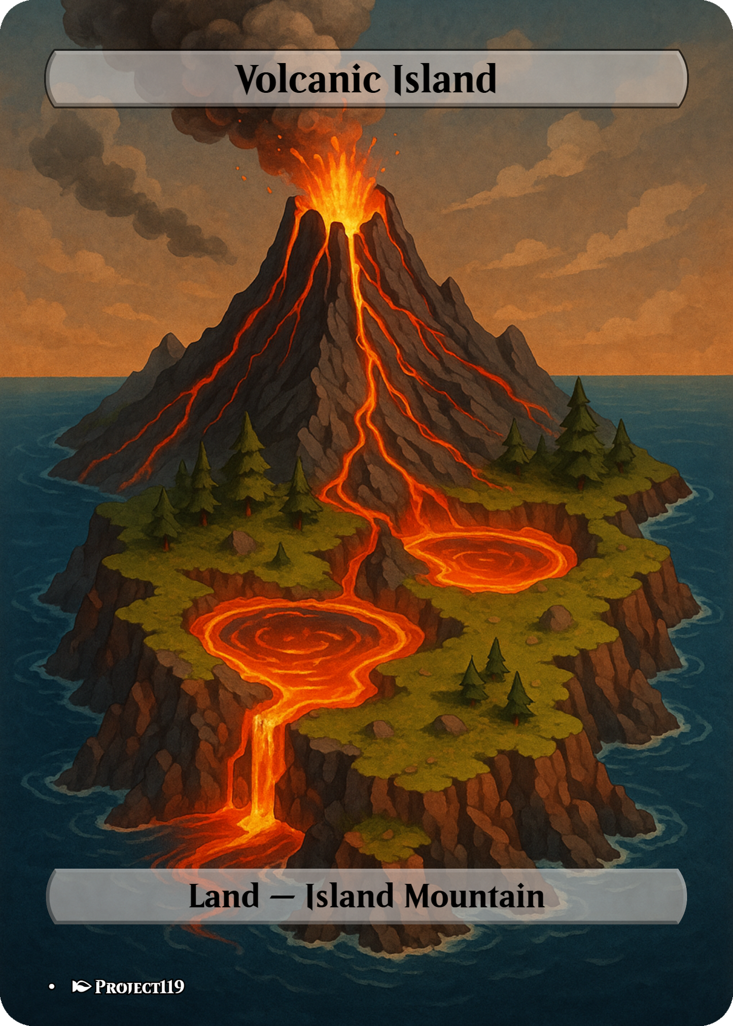 Isometric Art Inspired 18 Land Temur Commander Starter Bundle - Magic the Gathering Proxy Cards