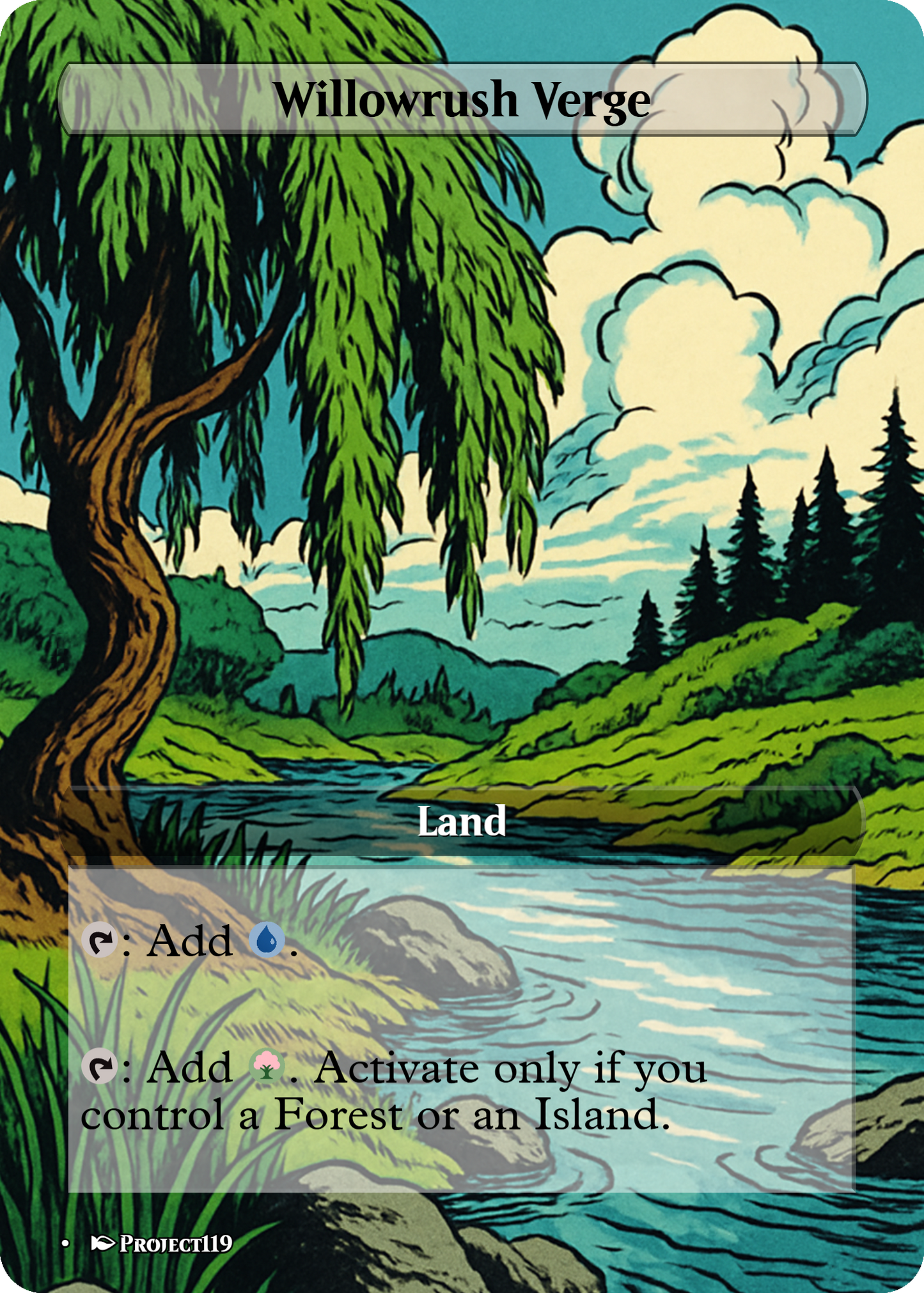 1980s Comic Art Inspired 62 Mega Land Bundle - Magic the Gathering Proxy