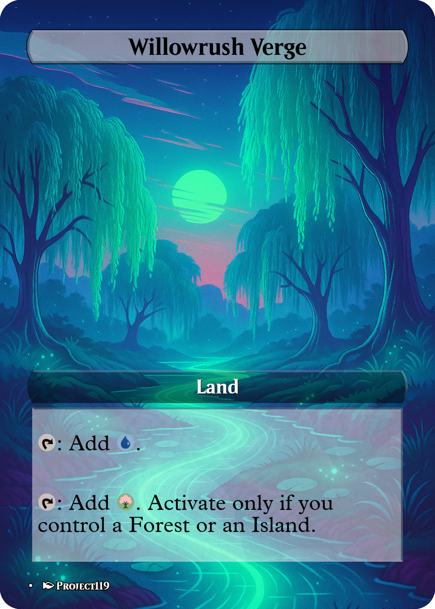 Synthwave Inspired 18 Land Temur Commander Starter Bundle - Magic the Gathering Proxy Cards