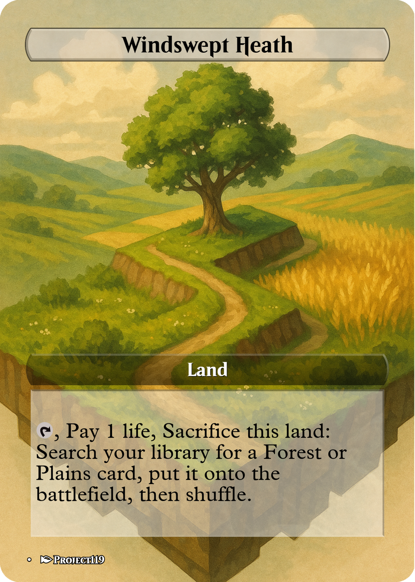 Isometric Art Inspired 18 Land Bant Commander Starter Bundle - Magic the Gathering Proxy Cards