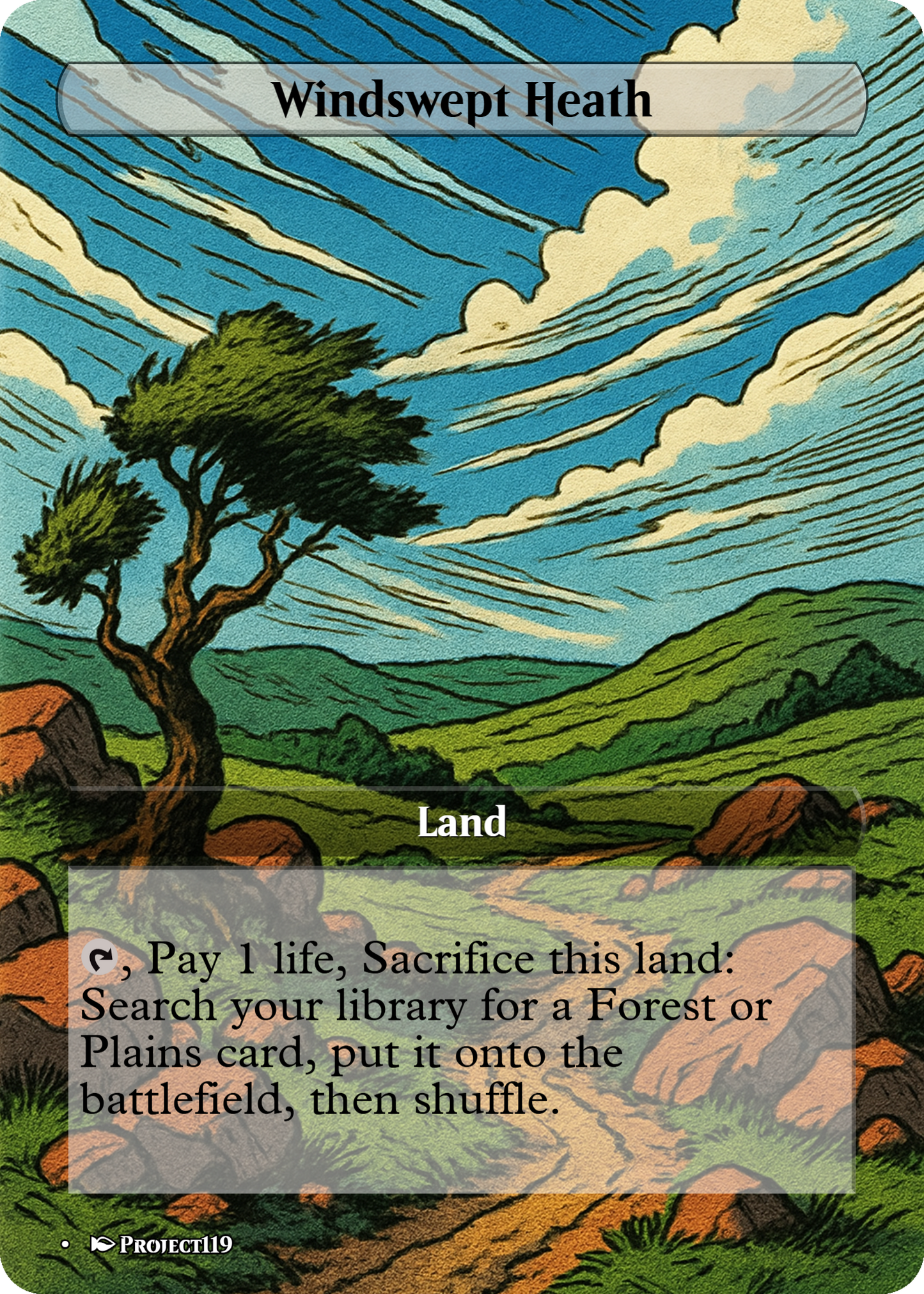 1980s Comic Art Inspired 62 Mega Land Bundle - Magic the Gathering Proxy