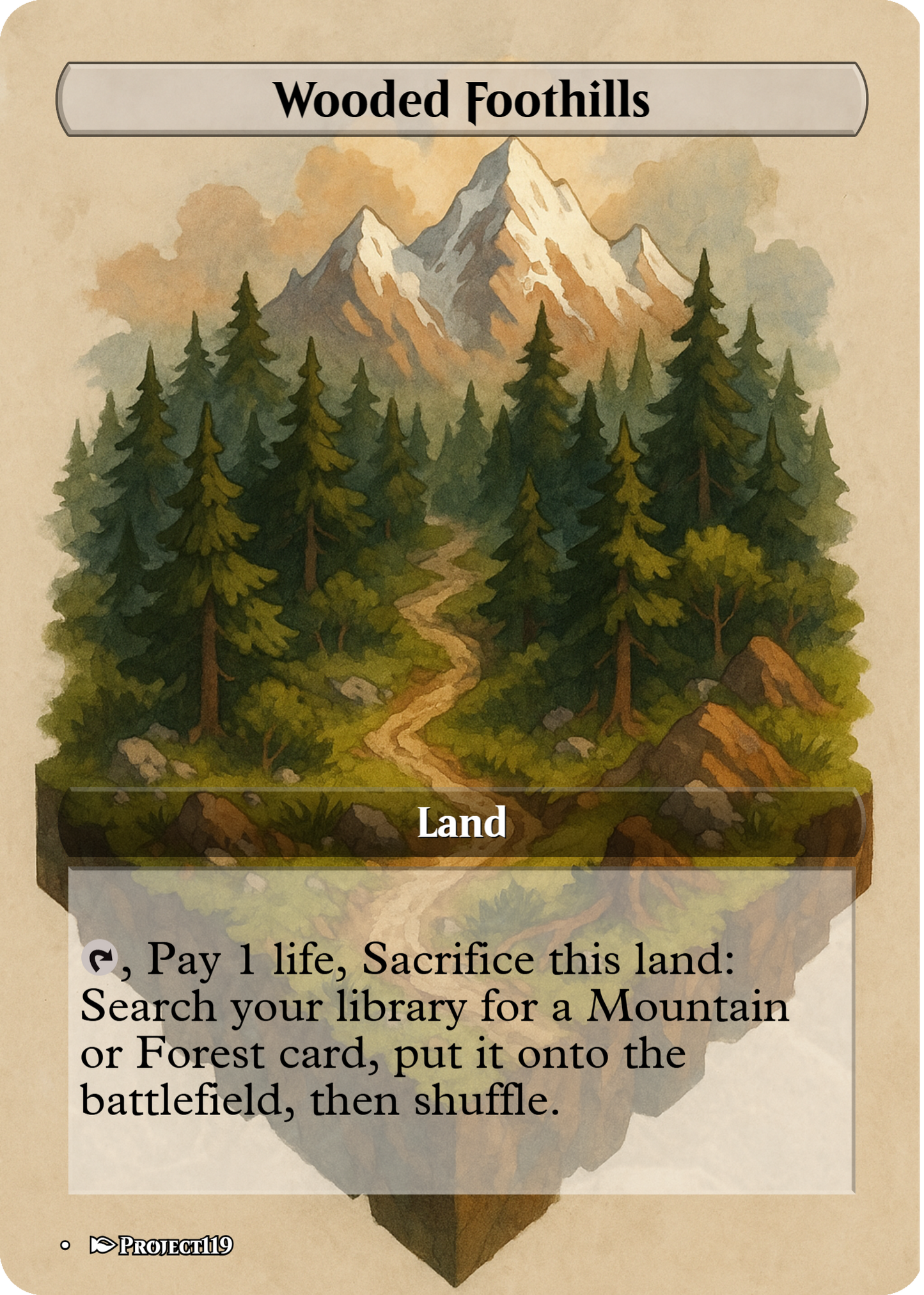 Isometric Art Inspired 18 Land Temur Commander Starter Bundle - Magic the Gathering Proxy Cards