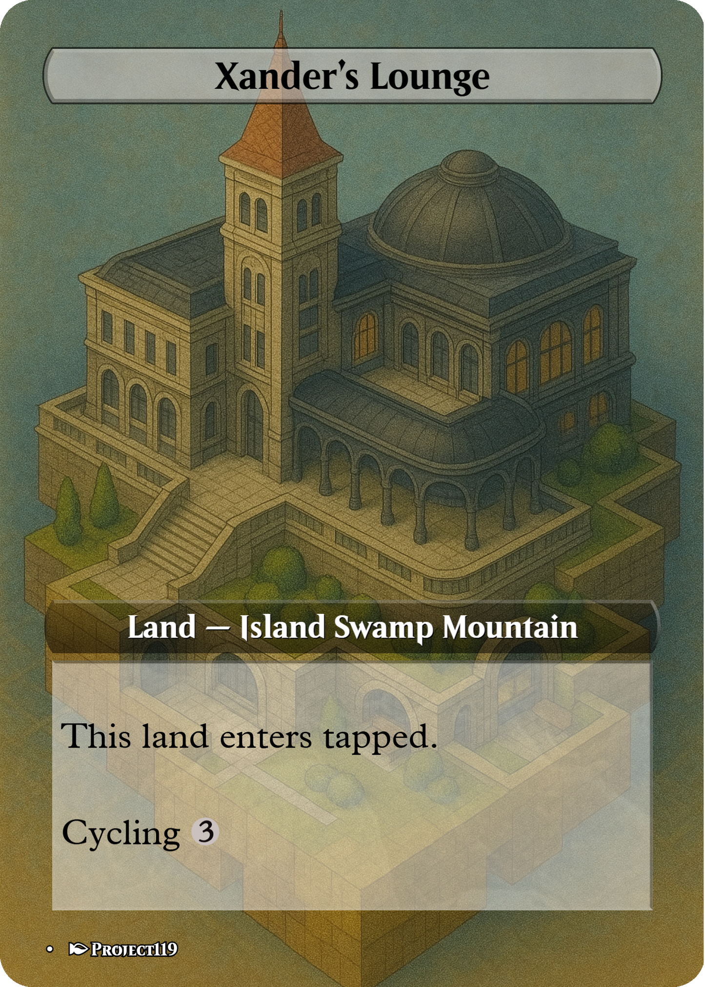 Isometric Art Inspired 18 Land Grixis Commander Starter Bundle - Magic the Gathering Proxy Cards