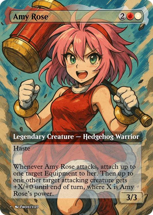 Amy Rose - Shounen Fighter Magic the Gathering Proxy Card