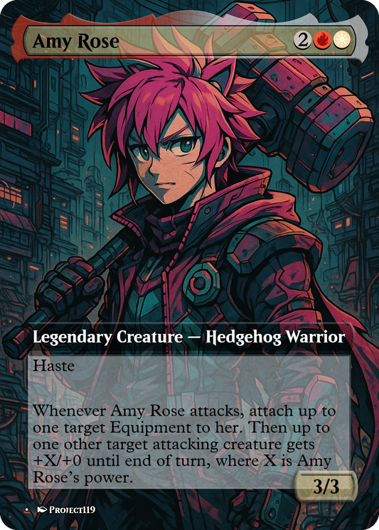 Amy Rose - Cyberpunk Rogue Magic the Gathering Proxy Card
