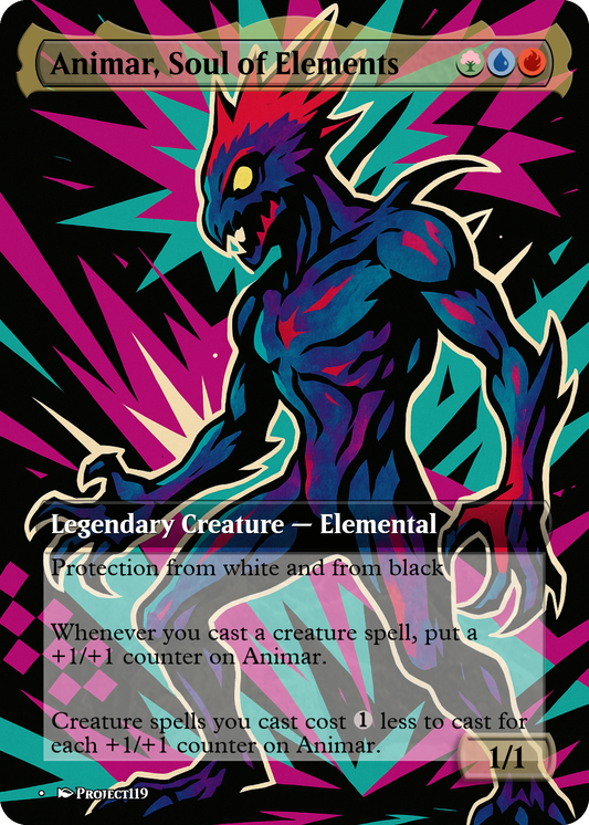 Animar, Soul of Elements - Persona Inspired Magic the Gathering Proxy Card