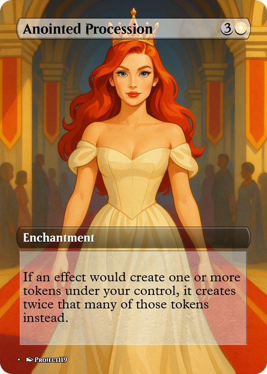Anointed Procession - Digital Pin Up Magic the Gathering Proxy Card