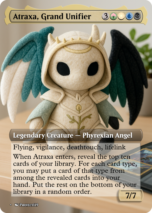 Atraxa, Grand Unifier - Plushie Inspired Magic the Gathering Proxy Card