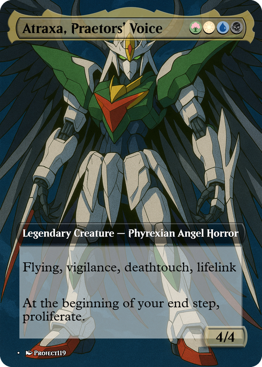 Atraxa, Praetor's Voice - Gundam Inspired Magic the Gathering Proxy Card