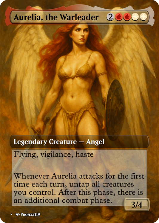 Aurelia, the Warleader - Dark Fantasy Inspired Magic the Gathering Proxy Card