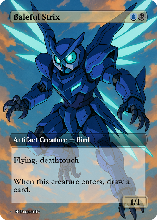 Baleful Strix - Gundam Inspired Magic the Gathering Proxy Card