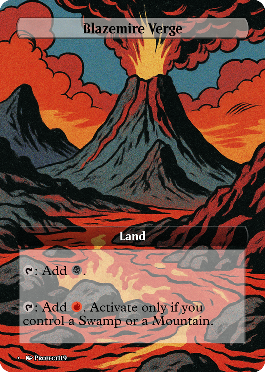 1980s Comic Art Inspired 10 Verge Land Bundle - Magic the Gathering Proxy