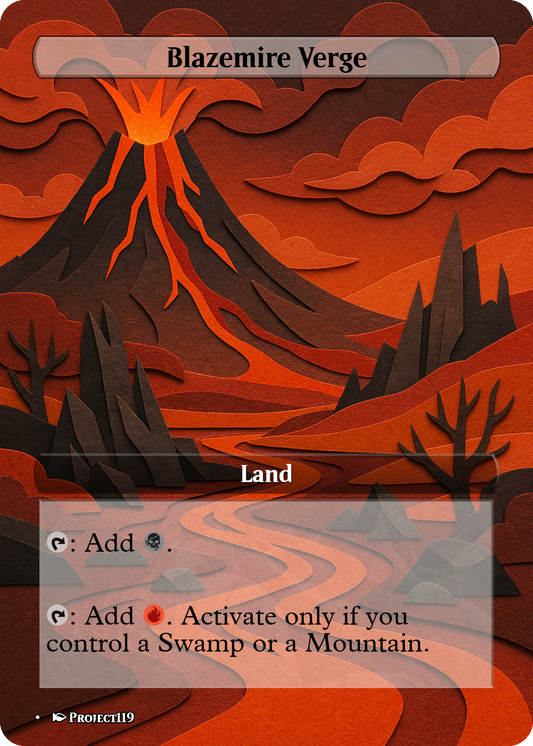 Papercraft Inspired 10 Verge Land Bundle - Magic the Gathering Proxy