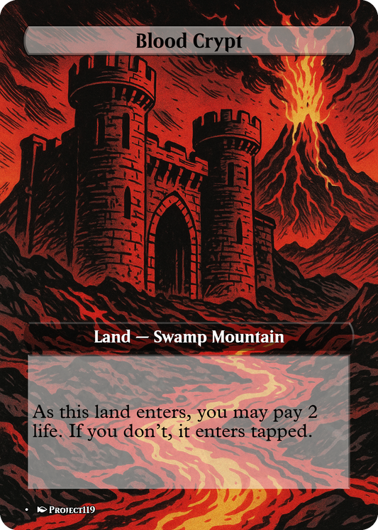 1980s Comic Art Inspired 10 Shock Land Bundle - Magic the Gathering Proxy