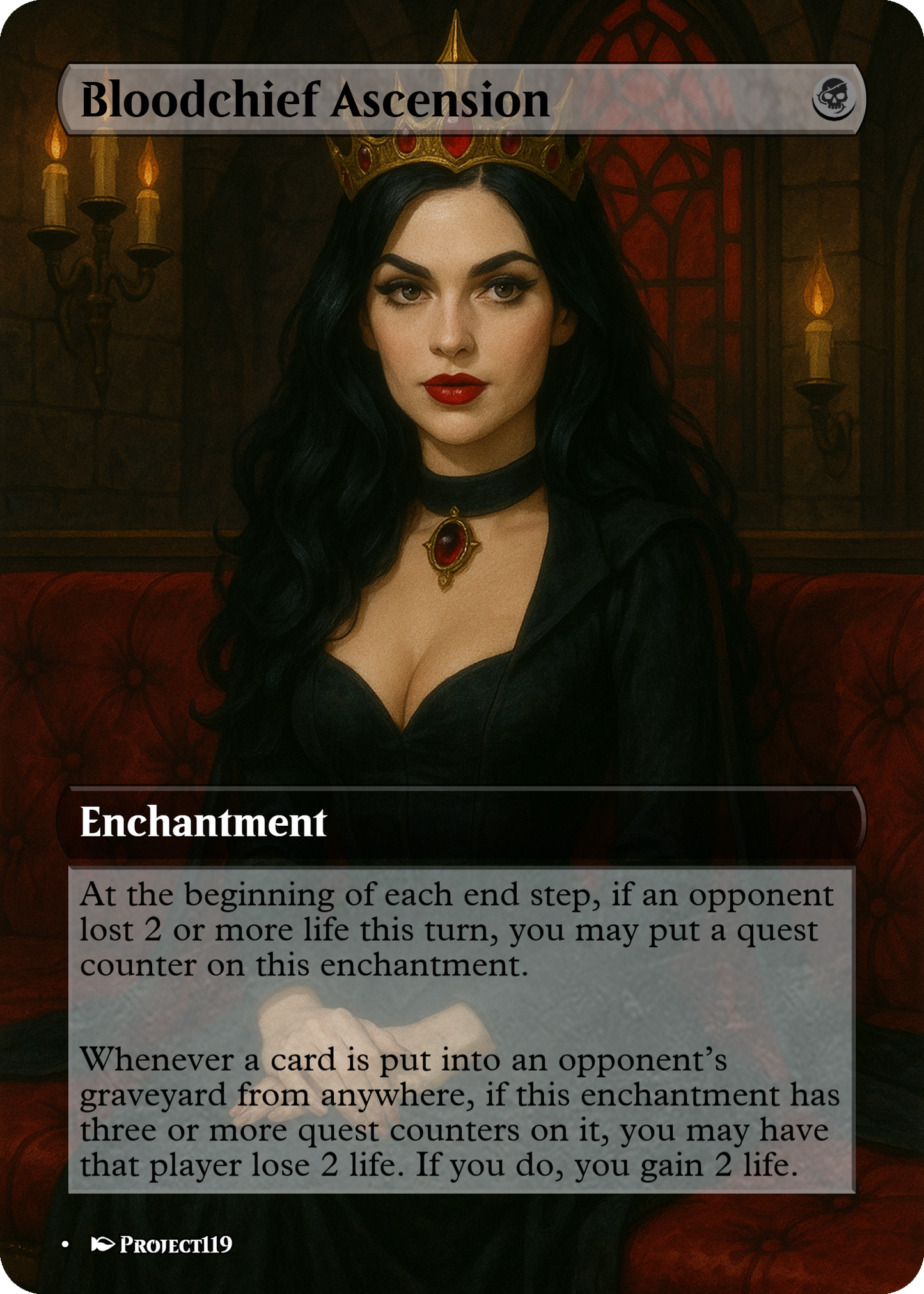 Bloodchief Ascension - Digital Pin Up Magic the Gathering Proxy Card