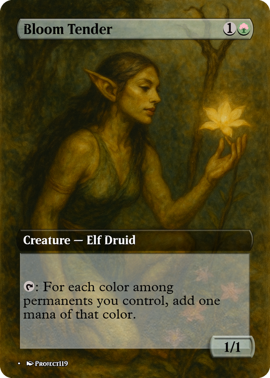 Bloom Tender - Dark Fantasy Inspired Magic the Gathering Proxy Card