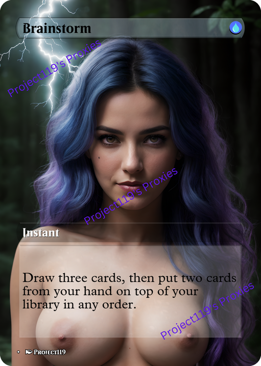 Brainstorm - Magic the Gathering Mature Proxy Card