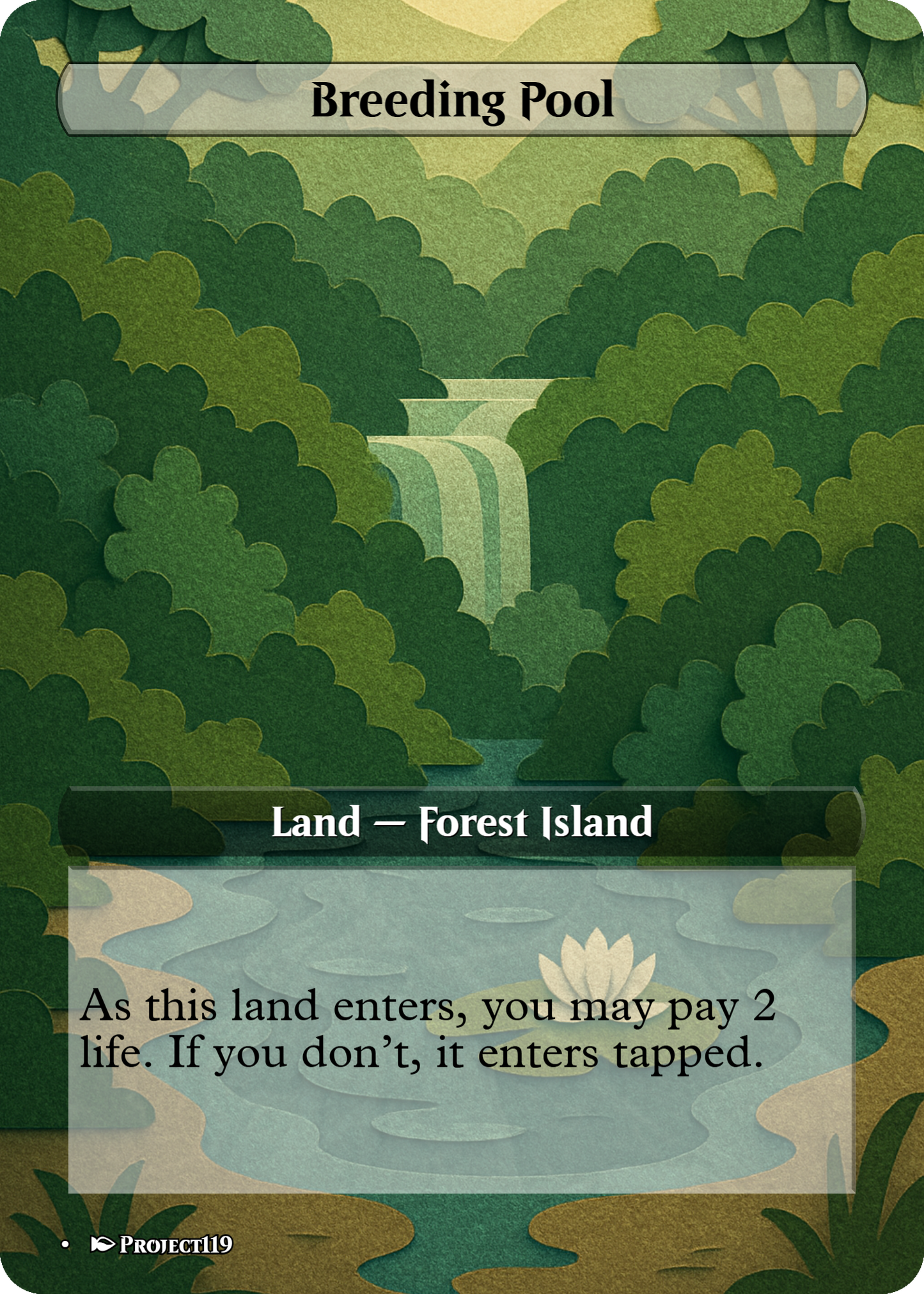 Papercraft Inspired 18 Land Temur Commander Starter Bundle - Magic the Gathering Proxy Cards