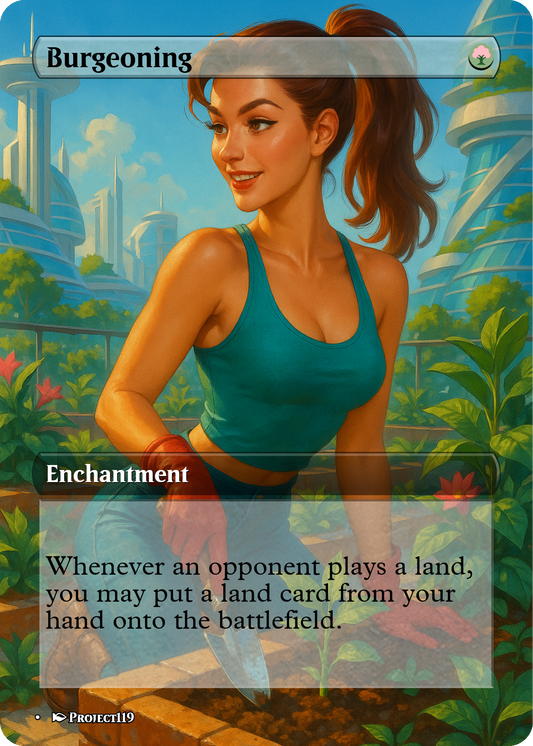 Burgeoning - Digital Pin Up Magic the Gathering Proxy Card