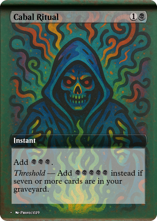 Cabal Ritual - Graffiti Inspired Magic the Gathering Proxy Card