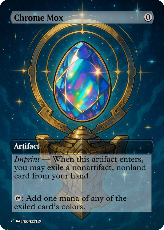 Chrome Mox - Celestial Art Inspired Magic the Gathering Proxy Card