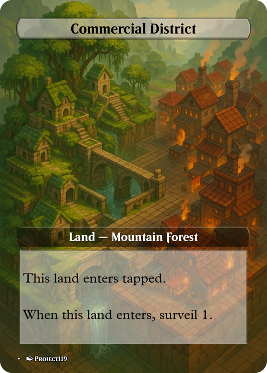 Isometric Art Inspired 10 Surveil Land Bundle - Magic the Gathering Proxy