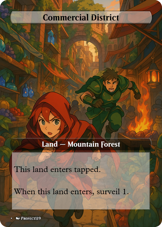 1990’s Anime Inspired 10 Surveil Land Bundle - Magic the Gathering Proxy