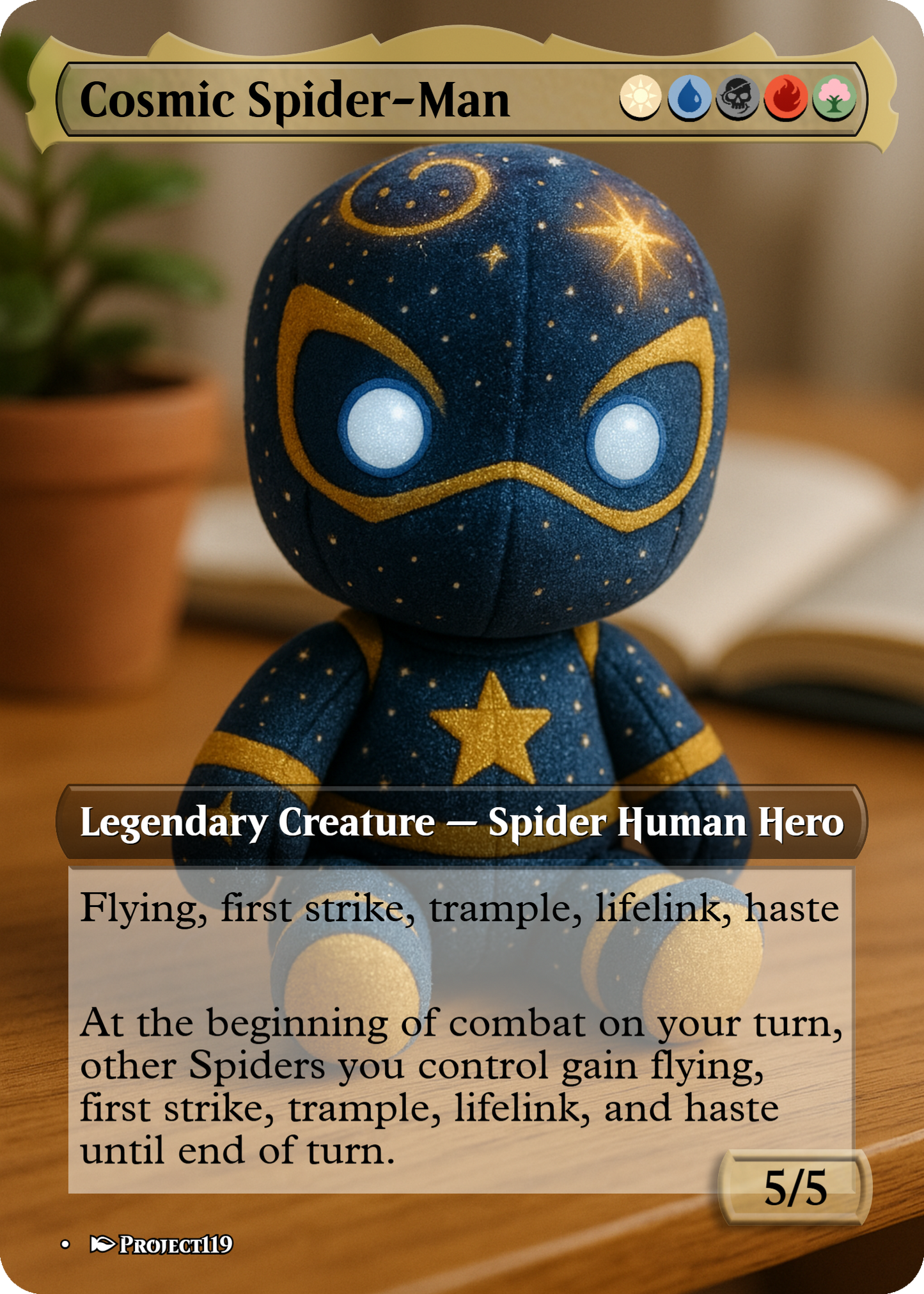 Cosmic Spider-Man - Plushie Inspired Magic the Gathering Proxy Card