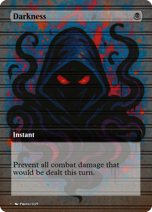 Darkness - Graffiti Inspired Magic the Gathering Proxy Card