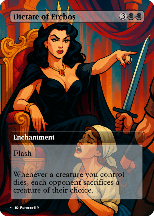 Dictate of Erebos - Digital Pin Up Magic the Gathering Proxy Card