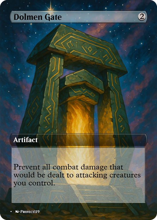 Dolmen Gate - Celestial Art Inspired Magic the Gathering Proxy Card