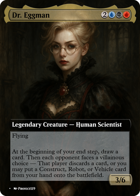 Dr. Eggman - Gothic Beauty Magic the Gathering Proxy Card