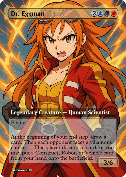 Dr. Eggman - Shounen Fighter Magic the Gathering Proxy Card